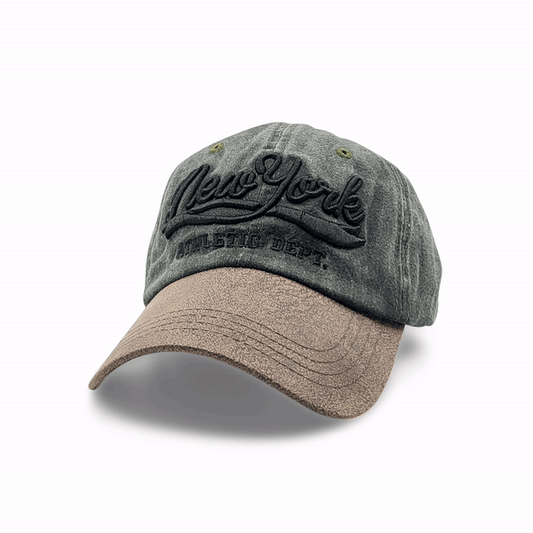 Green New York Design Baseball Cap