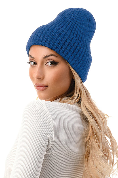 Watch Blue Cap Knit Beanie